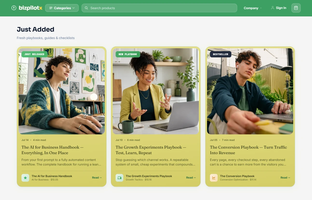 Editorial content shelf — conversion teardowns